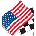 Stock Supreme Cloth United States Flag Antenna Pennants (12"x18")
